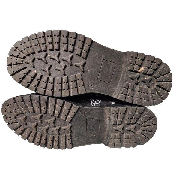 Hot Topic Celestial Ouija Board Magical Combat Boots Size 9 Occult Cloth - Picture 5 of 7